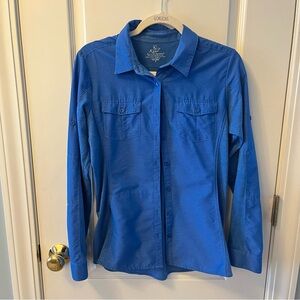 Kuhl Women’s Blue Button-Up Shirt Small